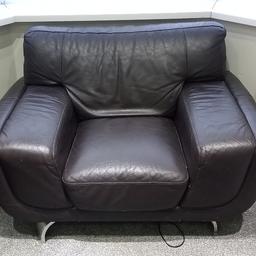 high quality leather sofas in used condition, was very expensive when new and still have lots of life to them. set includes big 3 seater, 2 seater, 1 seater and leather table.