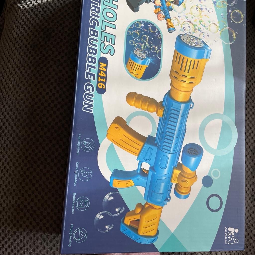 12 Holes M416 electric Bubble Gun
Brand new in the box never opened