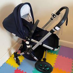 Used by great condition Bugaboo Camelon 3
Small tear in hood but fixable
Comes with bassinet, pushchair, buggy board, cup holder and rain over.
Can deliver locally if needed