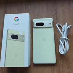 Verkaufe hier ein Google Pixel 7 in der Farbe Lemongrass mit 128gb Speicher

Das Handy hat minimale Gebrauchsspuren siehe Bilder

Mit dabei ist die Verpackung sowie das Ladekabel

Da es ein Privatverkauf ist gibt es keine Garantie sowie Rücknahme