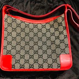 This is a Rare Authentic Gucci Bag, I purchased this bag many years ago.
It has only been used a couple of times.

In excellent condition, no stains at all inside.

Comes with a Gucci dust proof bag.

Will post at postage price.