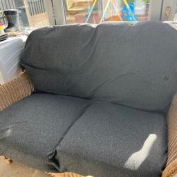 X1 sofa 132 length 86cm depth height 89cm

X2 Chair 83cm depth 80cm width

Good condition been used with a throw.

Collection only Rugeley