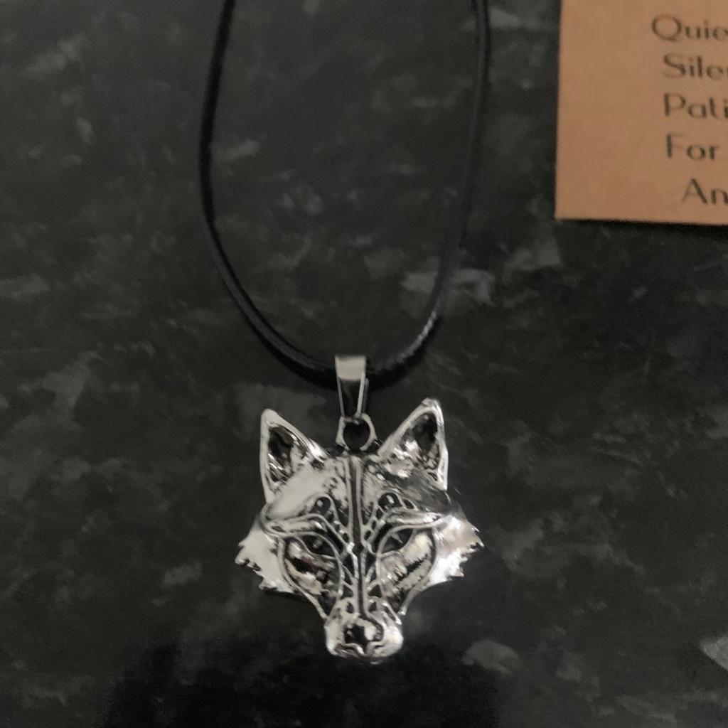 Unisex wolf necklace