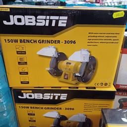 150W bench grinder. With ome coarse and one fine grinding wheel, adjustable eye protection shields, spark deflectors, wheel guards and tool rests.  £45.00 No offers 

We are open every Friday, Saturday & Sunday 10am till 4pm, loads of bargains to be had, hope to see you there, full address is

146-156 Weston Lane.
Tyseley
Birmingham
West Midlands
B113RX, Next to Weston Tyres look for yellow signs.