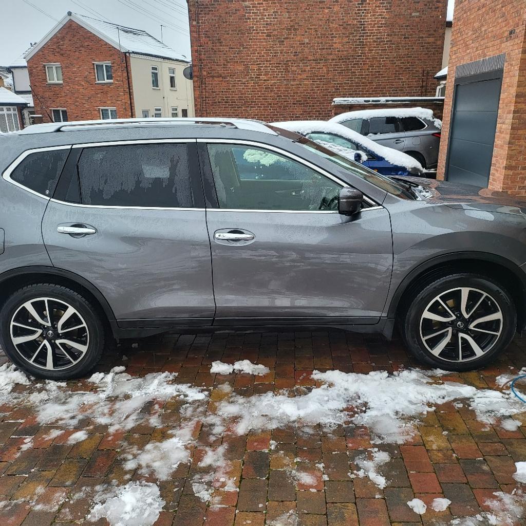For sale is our 2016 Nissan X-Trail. This is a nice spec which has the 7 seats, keyless entry, keyless start, 360 camera and sensors, opening panoramic roof, sat nav, dab, cruise control, hill start assist, sign recognition, bluetooth etc. so it has everything that you need. We have recently had a new towbar and electrics fitted and it had the cambelt replaced when we bought the car, so really is ready to drive away. I use it daily at the minute covering just over 100 miles per day and have had 0 issues with it, and averages around 50mpg which is excellent for a car this size. Genuine reason for sale is the wife struggles to drive manual since having brain surgery at the start of the year so really need to change for an automatic, we thought she may be able to get on with a manual again but this is just not the case. It has MOT until May 24 and I am confident that it will fly through its next MOT. It has FSH and comes with 2 keys, Private plate will be removed for the sale.