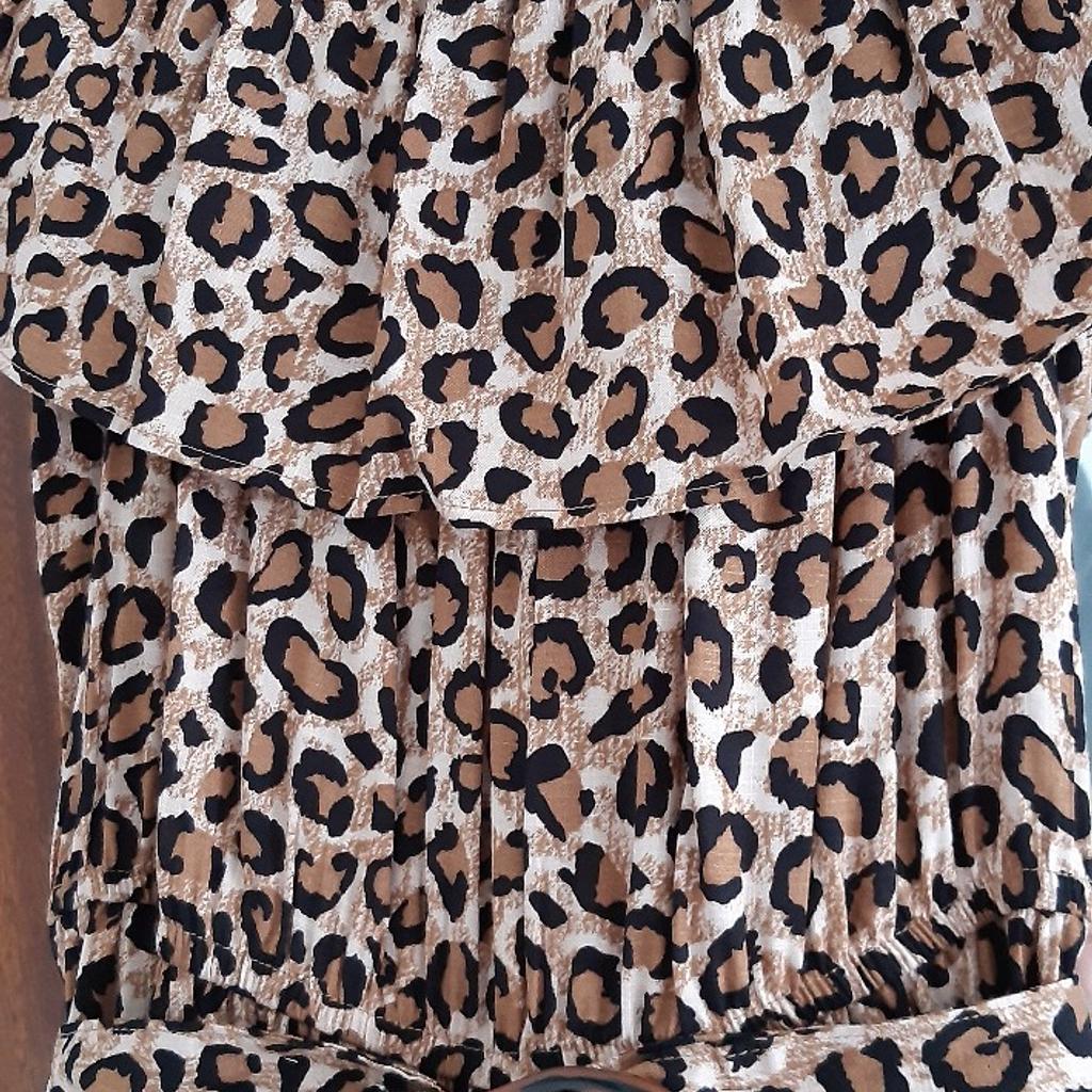 animal print jumpsuit like new size 12 £3 50