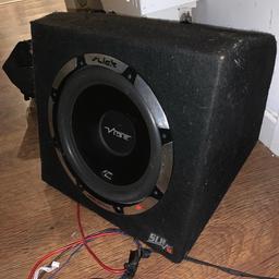 Vibe SLR12 large subwoofer, speaker. Don’t know much about it as it came out of my sons car. All I know is that it makes the whole car and road shake when playing music!
It is quite heavy, comes with some leads please see pictures above.


Can deliver locally. 
Offers welcome grab a bargain !!