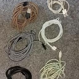 3 of the new model iPhone leads and the rest are old iPhone charger cables. I don't have apple devices anymore so I can't test any so all going for cheap.