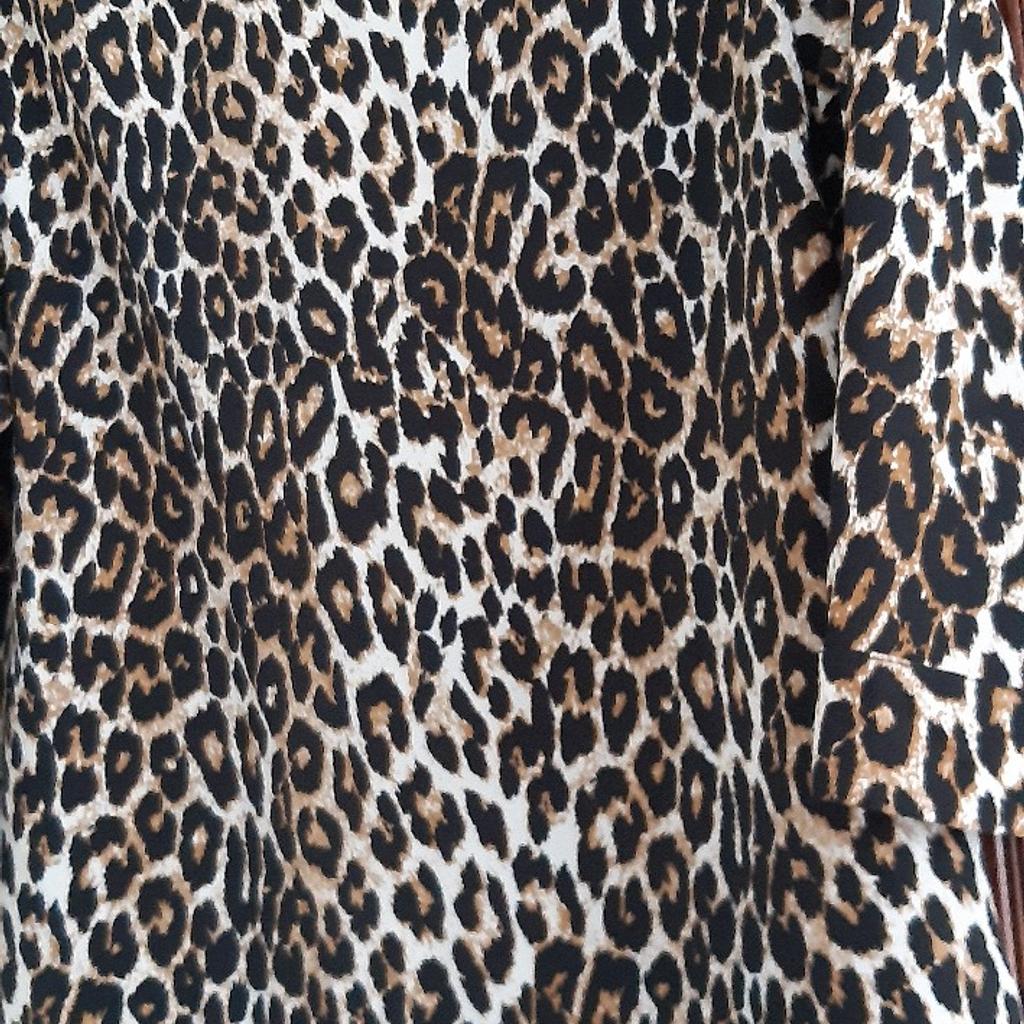 ladies animal print top from F&F as new size 14 £3.50
