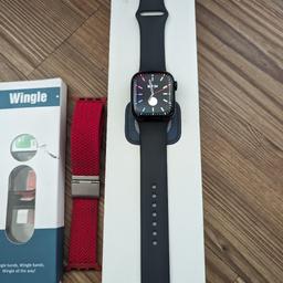 Apple watch series 8 GPS+cellular 41mm midnight blue.
This was a present for my son and he's worn it twice. Immaculate condition.
Comes with box, charger and a few accessories.