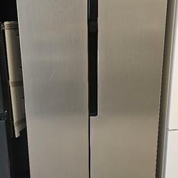 Logik slim American Style fridge freezer 
LESSBSX23
Brand new but has slight scratch or dent 
12 month warranty 
177.7 x 83.2 x 62.3 cm (H x W x D)
Fridge: 266 litres / Freezer: 175 litres
Total frost free
Fan cooling creates the ideal conditions in your fridge
Fast freeze rapidly lowers the temperature in the freezer
£499