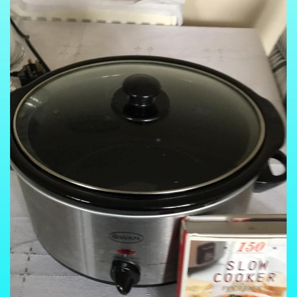 slow cooker with book hardly used