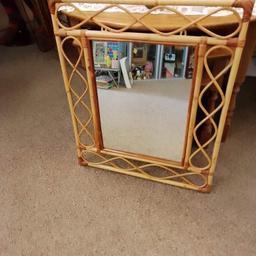 Vintage Bamboo Mirror.
Has 2 hanging brackets.
Great vintage condition. Please study all pictures carefully and zoom in where necessary, as these help form part of the description and help show true condition.
Sizes:
Frame Size:
Height approx 61cm.
Width approx 51cm.
Mirror Size:
Height approx 39cm.
Width approx 29cm.
#supportsmallbusiness #smallbusiness #supportlocal #shoplocal #shopsustainable #vintage #retro #midcentury #furniture #antiques #ornaments #GollieGoshVintage #vintagesign #advertising #display #quirky #pictures #vintagechina #vintageglassware #cabinets #pottery #vintagepottery #lamp #tablelamp #lampshade #antiquedealersofinstagram #antiquedealersoninstagram #vintagedealersofinstagram #vintagedealer