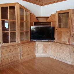 Wohnzimmerschrank in Vogelaugenahorn und Esche in Bezau zu verkaufen.  3,08x2,52 , 0,60 tief Preis VHB