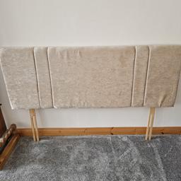 champagne Beige Colour crushed velvet Headboard
Double Bed Size

like new

COLLECTION ONLY FROM WV1 AREA