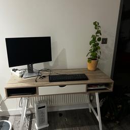 White and brown desk for sale