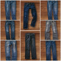 8 Stück Herren Jeans, Zara, Gr. 34
Jeans
Bei einem fehlt Knopf
Bei anderem leichte Flecken