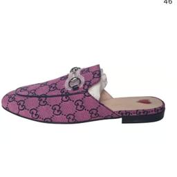 Women's Authentic Gucci Princetown. 
Material is leather. 
Now with box. 
Size 6.5 
Serial number - 663670