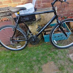 gents 15 speed Raleigh mountain bike 26" wheels, not sure of frame size but it is large, comes with spare set of road tyres and 2 nobbly tyres and spare inner tubes
no time wasters please.
can deliver locally (within 15 miles)
