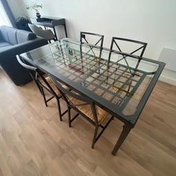 IKEA GRANAS Dining Table + 4 Chairs

Condition: Like New
Colour: Black
Cash on Collection
Ready To Collect

RRP: £220
Now Only £45