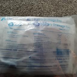 pack of 10 link  flow drainage bag 2000 ml brand new & sealed collection willenhall west midlands