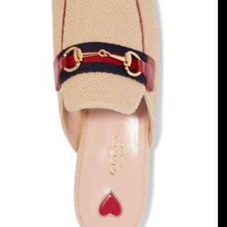 Women's Authentic Gucci. 
Authentic Gucci princetown  New with box.
Material is leather. 
Size 42.
Serial number is 577264.