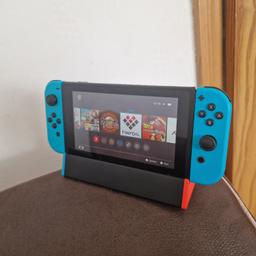 this a v1 unpatched nintendo switch with an rcm jig it comes with a 128gb memory card stand and charger few blemishes on the screen of the tablet doesn't affect game play if interested make me an offer