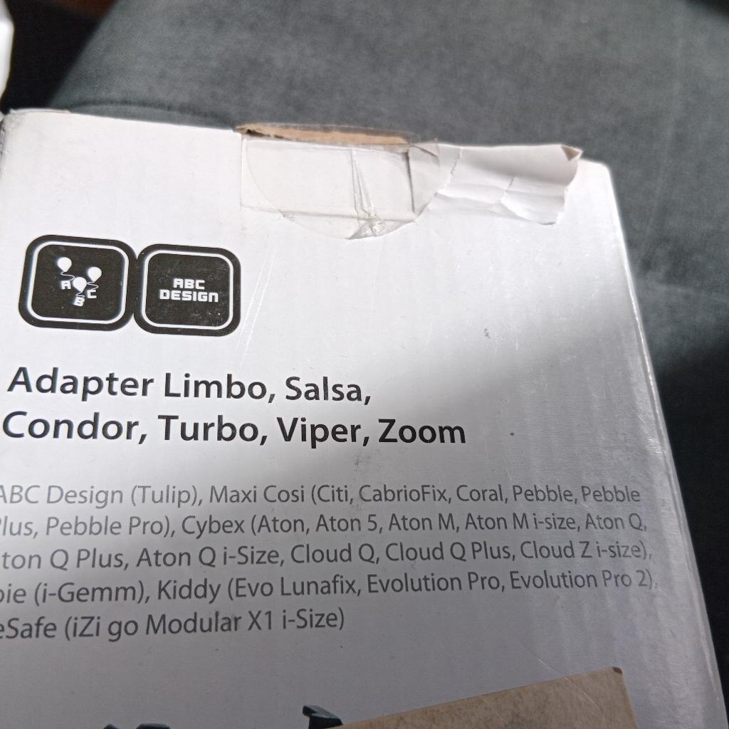 Adapter Limbo, Salsa,condor,turbo,viper,zoom.

nie gebraucht.
NP 40€