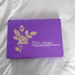 vintage  writing  set  Park Avenue boxed  48 single sheets 24 lined  envelopes  not used  been in   storage  in cupboard  buyer collect