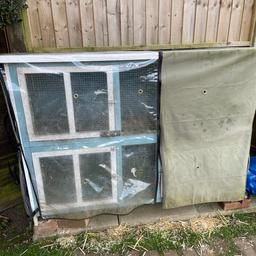 Large 6ft rabbit hutch with thermal cover.
Carry case.
Large tub of dry food and smaller tub of treats.
Half bale of wood chip, bale of straw and small bag of hay.
Rabbit bowl and bottle
Would need a large vehicle for collection only
