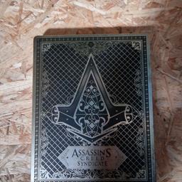 Ich verkaufe hier mein Assassins Creed Syndicate Steelbook (ohne das Spiel selbst).

Ich habe dieses Spiel Jahre lang in meiner Vitrine aufgestellt gehabt.

Es ist gepflegt und in einem sehr guten Zustand.