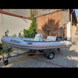 Rib Schlauchboot  Gfk Boden 450 
Mit Hänger 
Yamaha 40 Ps Ab mit frischölschmierung