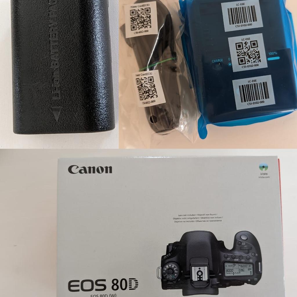 Die Canon EOS 80D war als Drittkamera nur selten in Gebrauch und sieht entsprechend neuwertig und gepflegt aus. In der Original-Verpackung liegt ein Akku-Ladegerät (noch verpackt), ein Akku, eine CD mit einem Bearbeitungsprogramm von Canon und ein Original verpacktes Benutzerhandbuch. Der Preis beläuft sich auf 700€ VB, bei Selbstabholer. Bei Versand entstehen zusätzliche Kosten, die auf den Kaufpreis hinzugerechnet werden.