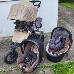 Kinderwagen City Elite + Babywanne + Babyschale + Buggy Board + zubehör (Regenschutz,Winterfußsack,Fußsack für Babyschale,Adapter)