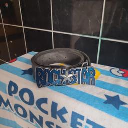 Cool Mens Belt with the word 'RockStar'

the size of the Belt would probably fit size Small or medium.  
I'm not entirely sure but I am an XL and it does not fit me.

Collect in Walton!

only available for the next 2 days, or it will be donated to the charity shops.
