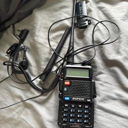 BAOFENG Radio/walkie talkie. 
Previously used for airsoft. Only used once 
Charger not included