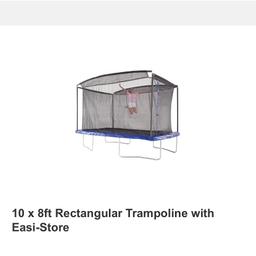 10 x 8ft rectangular trampoline. good condition