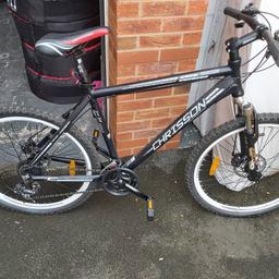 Chrisson Performance
21speed gear Shimano
20inc Frame 22inc wheels
Only used twice
pick up only HELSBY