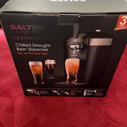 Salter chilled Draught 5L kegs
3 x CO2 cartridges include