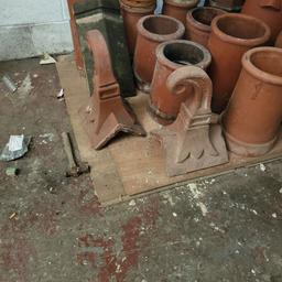 terracotta chimney pots for sale, make great planters or just as chimney pots, various sizes