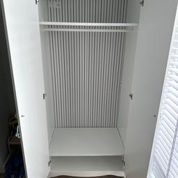 Hi, Im selling the small smagora Ikea wardrobe, currently priced at £125 on their website. Slight wear and tear/markings but otherwise in great condition. Needs to be gone asap as I have a new wardrobe being delivered. I’m looking to sell for £30. Collection only.