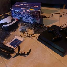 Excellent condition PS4 + VR bundle. Includes console and 2 controllers. VR headset, and new spare earbuds, PlayStation camera, 2 motion controllers. All cables included, VR boxed with all instructions (no games as console has been reset to factory settings so ready to go!)
COLLECT ONLY FROM PORTSMOUTH SURROUNDING AREA.
Great price for all this.