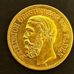 Goldmünze Kaiserreich 10 Mark Baden 1901.




Privatverkauf keine Rücknahme die Fotos sind Bestandteil des Angebotes