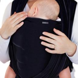 Tragetuch Baby - Schwarz - Hochwertiges Babytragetuch 100% Natürlicher Baumwolle - Für Neugeborene und Babys bis 15 kg.
Wurde noch nie benutzt.