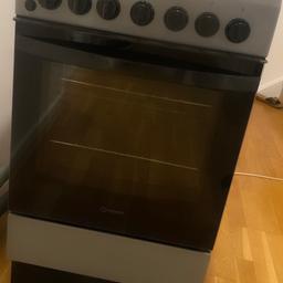 Original Price is £300+ Only used for 6 months and still in good condition changed due to change of decoration in kitchen.

Dual fuel for flexible cooking

Get the flexibility of both electricity and gas to suit your cooking style with the Indesit Click&Clean IS5G4PHSS 50 cm Dual Fuel Cooker. While the electric oven ensures even temperatures when cooking, the gas hob allows for fast heat control while frying up a quick dinner.

The 61 litre capacity oven holds all the space needed for cooking larger meals, whether it's a Sunday roast or a cheesecake for dessert. In