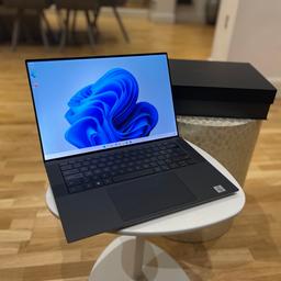 Basically Brand new only used once 
ST : 4L7J893
Dell Manufacturers Valid till 17 Dec 2024
( Boxed with charger, manuals and USB-C adapter )
Top spec Sleek machine 

Dell Precision 5550 laptop 
Intel core i9-10885H (10TH GEN)
Up to 5.30GHz, 16MB Cache
32GB RAM , 512GB SSD 
15.6” 4K TOUCHSCREEN DISPLAY
Intel UHD Graphics (Dell)
4095MB NVIDIA Quadro T2000 with Max-Q Design
latest Windows 11 pro 

Collection from my house Wembley Park Or I can personally deliver at minimal cost.