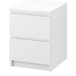 Malm (ikea) chest of 2 drawers (used as a bedside table) in perfect condition.

Will be dismantled ready for buyer to collect.