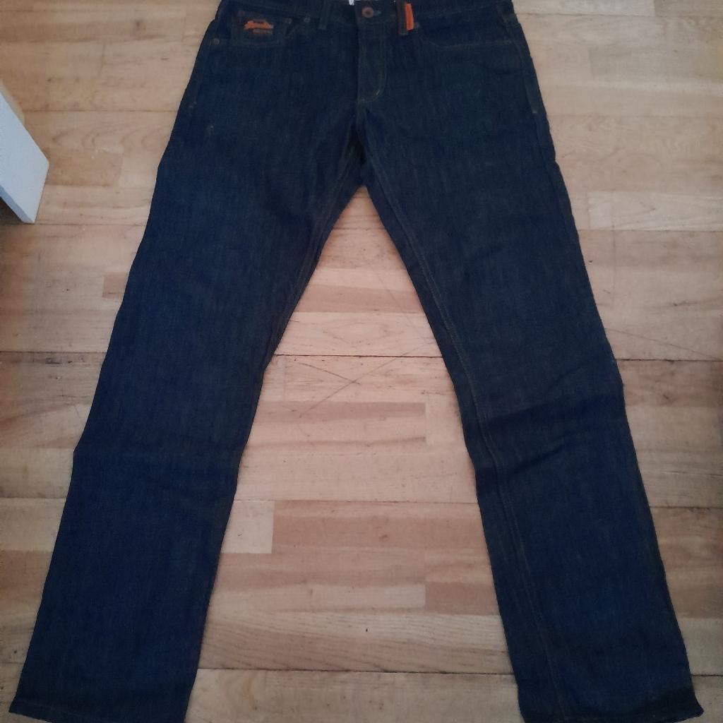 superdry mens Jean,worn once like new. size 32 waist,32 leg collection