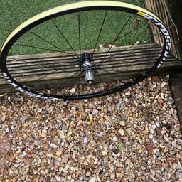 Mavic crossroc 29” 700c rear wheel 9x135 qr
Disc only wheel 6 bolt fitment
Runs smooth and straight
11 spd shimano sram freehub compatible
Taped tubeless but no valve
No longer needed
Thanks