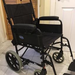 Invacare wheelchair
Very good condition 
Hardly used
Money back guarantee 
Can deliver locally